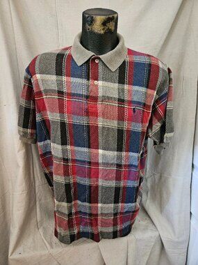 Men's Vintage 1990s Polo by Ralph Lauren Plaid Shirt Sz XL MINT Condition